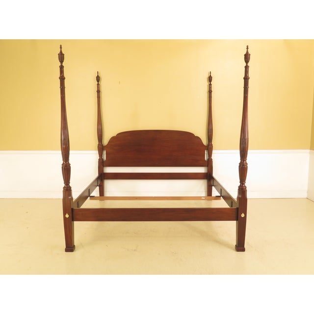 Drexel Heritage King Size Mahogany Poster Bed Chairish