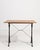 French Cast Iron Bistro Table with Oak Top, Antique, France, 20th Century For Sale - Image 3 of 13