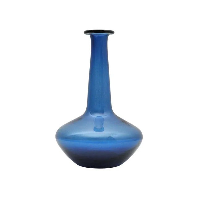 Scandinavian Modern Vase by Jacob E. Bang for Holmegaard Denmark, 1960s For Sale - Image 9 of 9