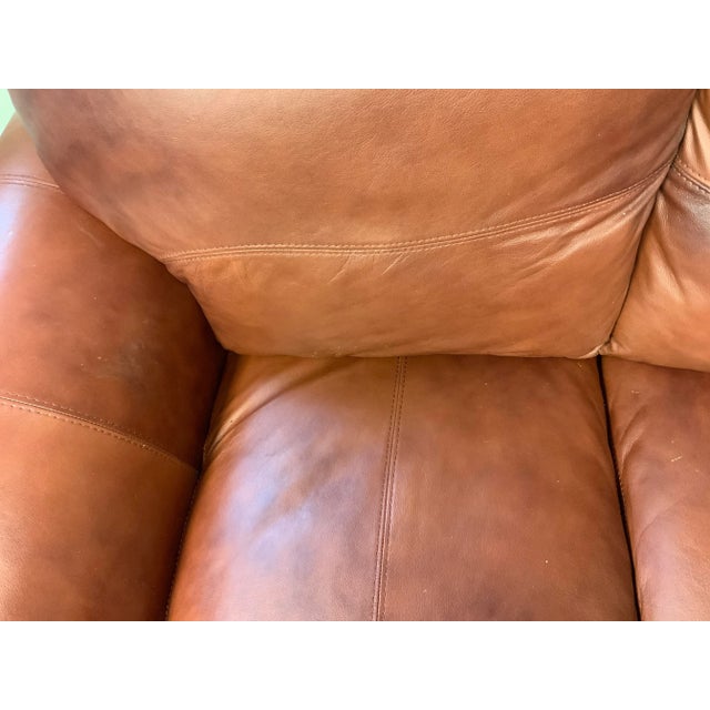 Late 20th Century 20th Century Leather Loveseat For Sale - Image 5 of 10