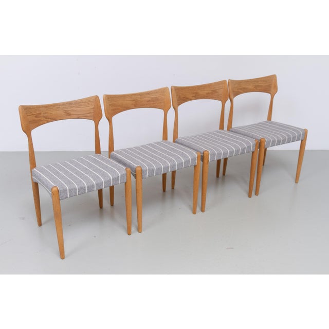 Danish Modern Oak Dining Chairs by Bernhard Pedersen & Son 1960s, Set of 4 For Sale - Image 13 of 18