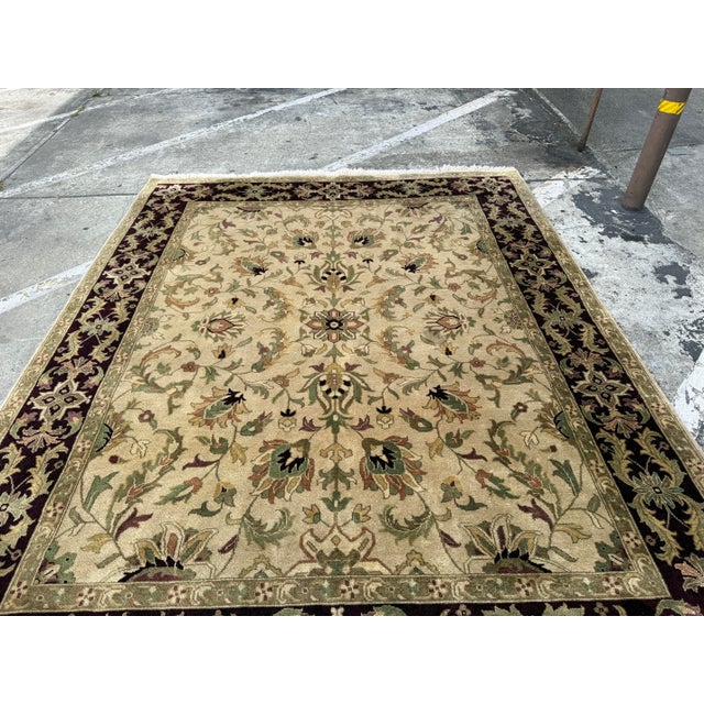 7ft 10in X 9ft 11in Hand Knotted Area Rug For Sale - Image 11 of 13