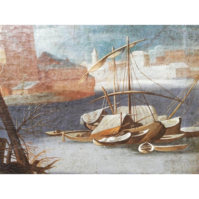 Flemish School Artist, Landscape, 17th Century, Oil on Canvas, Framed For Sale - Image 7 of 14