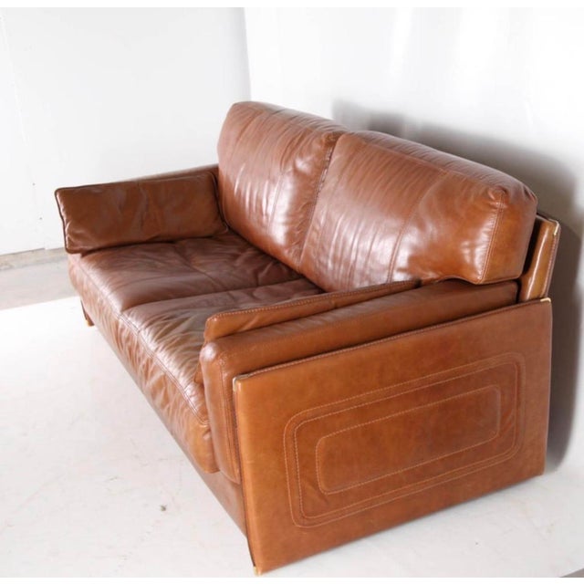 Vintage Leather 3-Seater Sofa from Roche Bobois, 1970s For Sale - Image 4 of 13