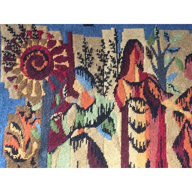 Vintage French Four Season Needlepoint Tapestry Chairish