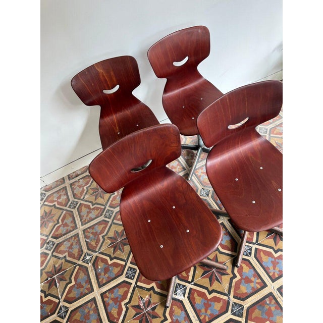 Industrial Smiley Pagholz Chair from Thur-Op For Sale - Image 3 of 8