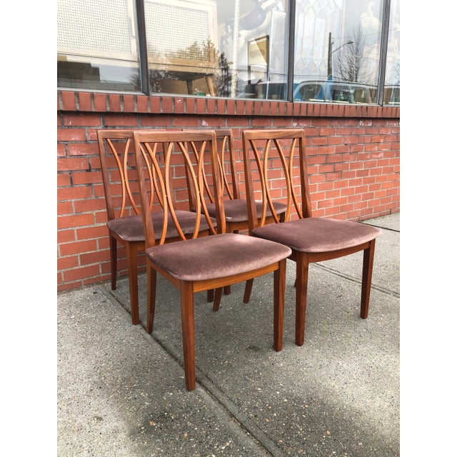 Vintage Danish Modern style Dining Chairs Set Of 4. UK Import Dimensions. 22 W ; 36 H ; 19 D