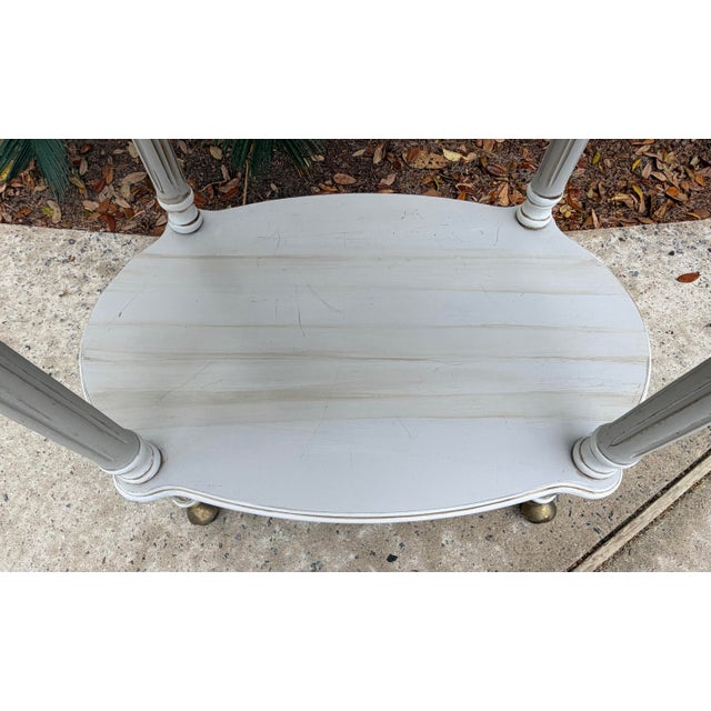 Vintage Gustavian Style Bar Cart For Sale In Savannah - Image 6 of 10