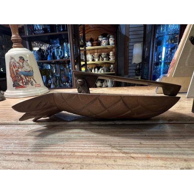 1990s Vintage Brass Door Pineapple Knocker For Sale - Image 5 of 5