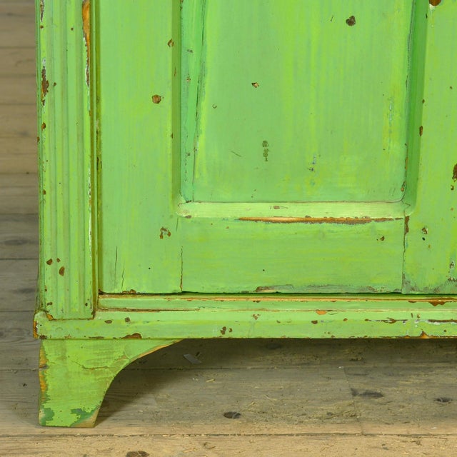 Antique Green Pine Buffet, 1910 For Sale - Image 14 of 16