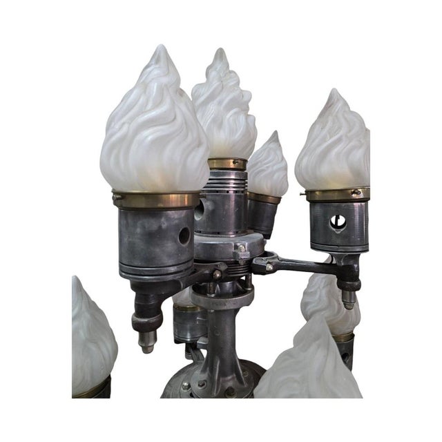 Large Steampunk Candelabra, 1996 For Sale - Image 4 of 18