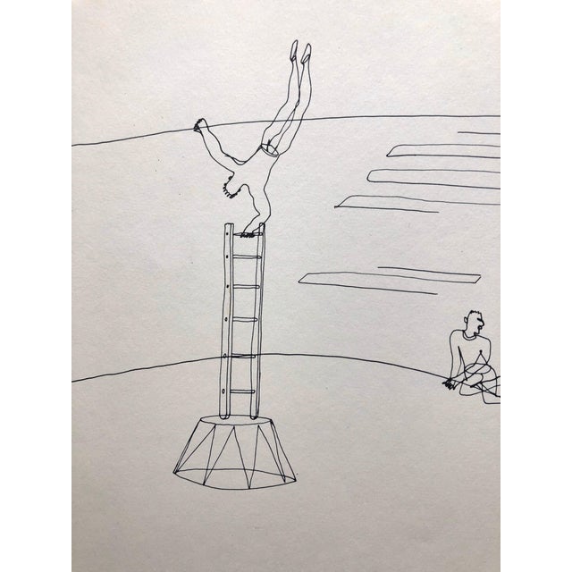 1930s (after) Alexander Calder, Alexander Calder Circus Reproduction Lithograph After a Drawing, 1964 For Sale - Image 5 of 9