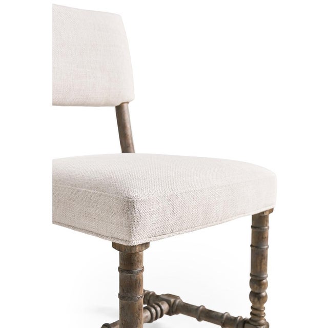 Rustic Farmhouse Spool-Leg Side Chair For Sale - Image 4 of 8