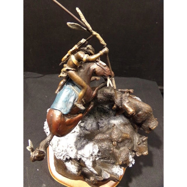 Impressionist Don Hunt Survival of the Fittest Horse Limited Edition Bronze Sculpture H.Signed For Sale - Image 3 of 11