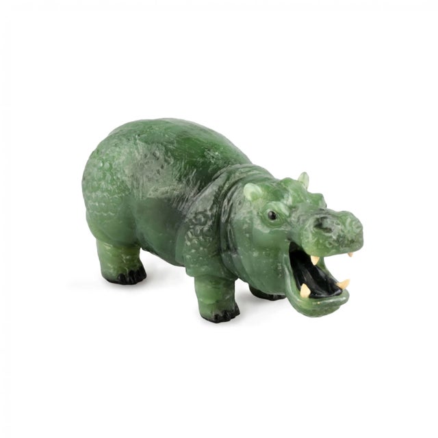 Faberge Style Stone-Cut Miniature Behemoth For Sale - Image 6 of 6