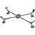 A vintage silver plated dish cross or trivet. It measures 13 inches when closrd. It can hold a 12" bowl.