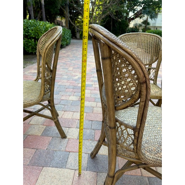 6 Palecek Dining Chairs For Sale - Image 13 of 13