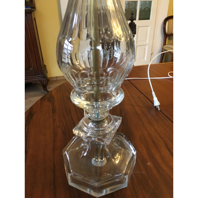 Metal Crystal Table Lamp, 1980s For Sale - Image 7 of 18