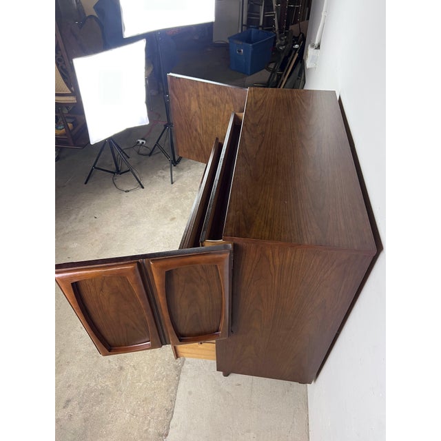 Mid Century Modern Gentleman's Chest With Brass Hardware Chairish