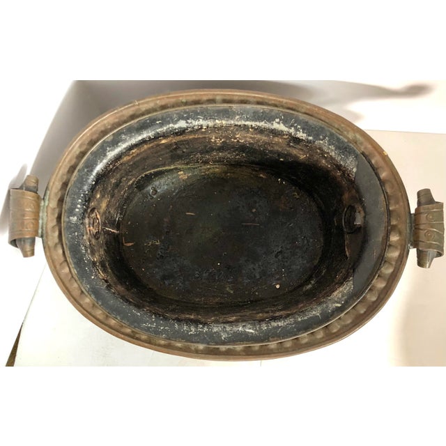 Copper Jardiniere With Liner For Sale - Image 4 of 10