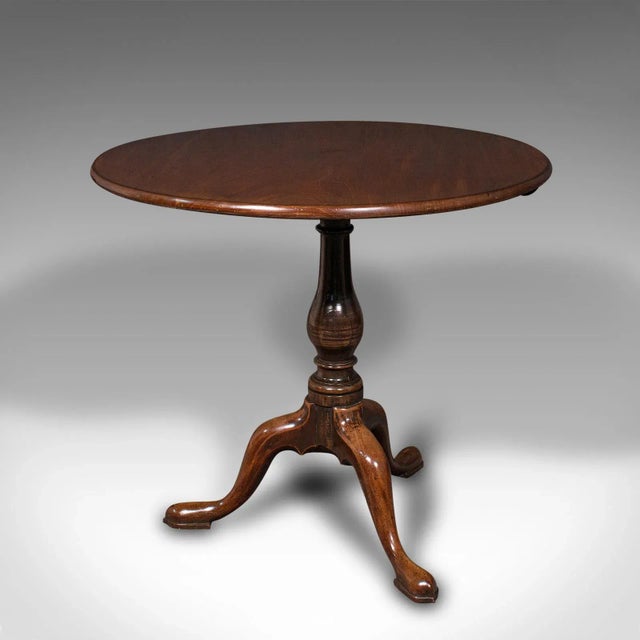 1820s Regency Antique Tilt Top Table, English, Side, Lamp, Breakfast For Sale - Image 4 of 12