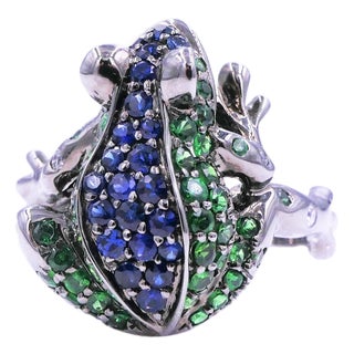 Midnight Lucky Frog - Ring, Size 7 For Sale