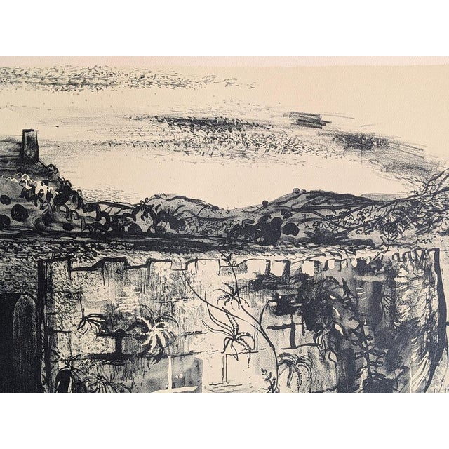 Black John Piper, Dryslwyn Castle, Hand-Signed Lithograph, 1953 For Sale - Image 8 of 9