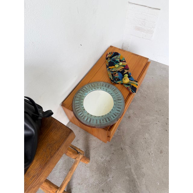 Vintage Italian Ceramic Art Mirror, 1990s For Sale - Image 11 of 18
