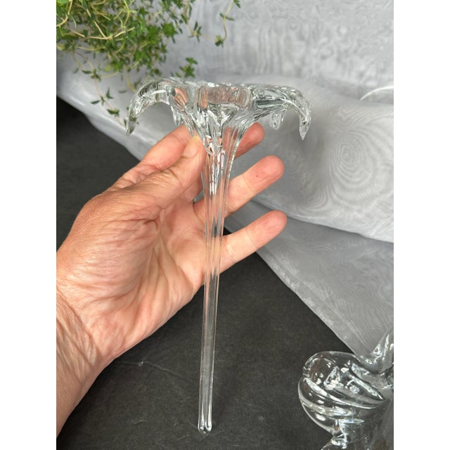 Antique Victorian Glass Crystal Flower Epergne Vases For Sale - Image 10 of 13