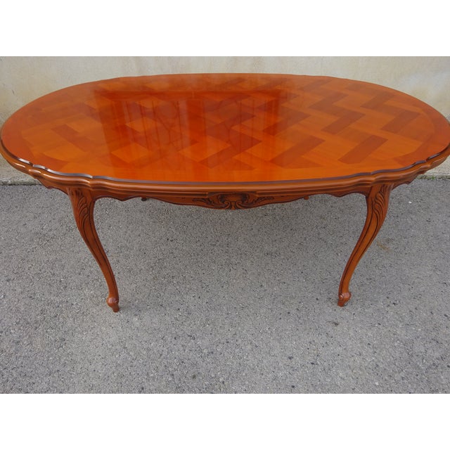 Regency Oval Extendable Dining Table, 1980s For Sale - Image 16 of 18