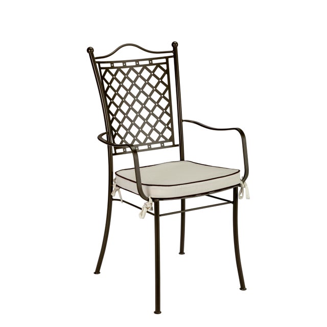 Not Yet Made - Made To Order Italian Shedir Outdoor Chair in Hand-Forged Metal For Sale - Image 5 of 7