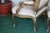 Antique Set of French Tapestry Gild Carved Gold Wood Arm Chairs Chairs & Sofa For Sale - Image 16 of 18