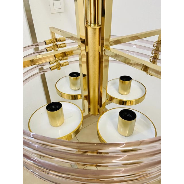 Chandelier by Gaetano Sciolari for Sciolari, 1980s For Sale - Image 9 of 18