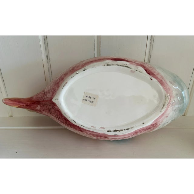 Mid-Century Modern Vintage Mid-Century Modern Made in Portugal Fish Soup Tureen With Ladle For Sale - Image 3 of 11