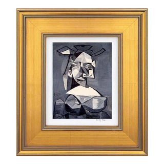 Pablo Picasso Buste De Femme Au Chapeau Limited Edition Framed For Sale