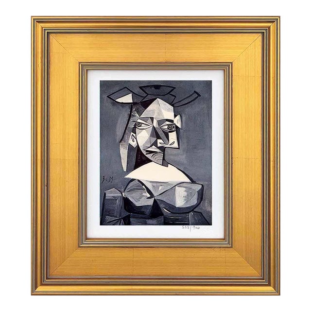 Pablo Picasso Buste De Femme Au Chapeau Limited Edition Framed For Sale