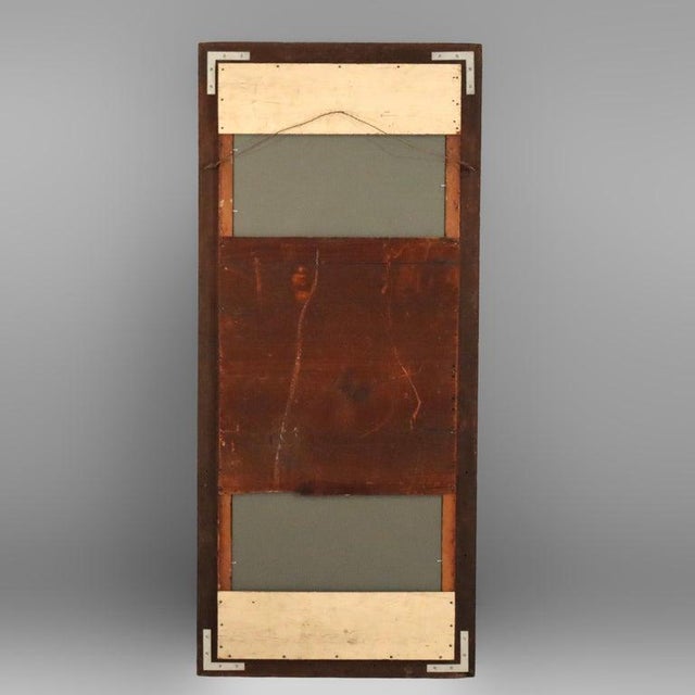 Oversized Antique Renaissance Revival Gilt Trimmed Walnut Mirror C1890 For Sale - Image 10 of 12