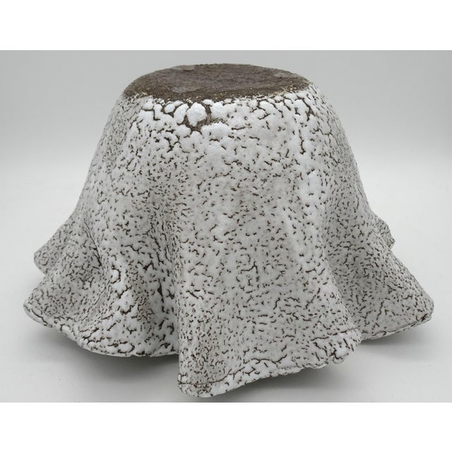 Large Ceramic Handkerchief Centerpiece in the style of Vallauris, 1970s For Sale - Image 9 of 18