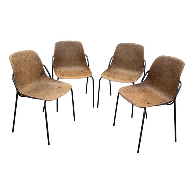 Stacking Hemp Chairs from Vepa, Set of 4 For Sale