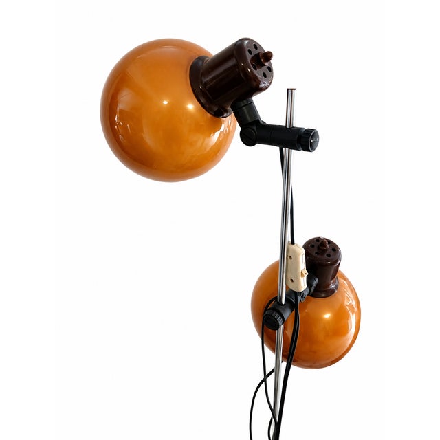 Large Space Age Hungarian Double Floor Lamp from Szarvasi, 1970s For Sale - Image 6 of 10