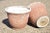 Pair of Vtg Red Distress Painted Fiberglass Round Garden Planter Pots Faux Stone For Sale In Philadelphia - Image 6 of 9