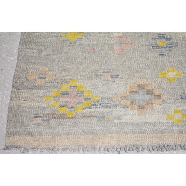 Afghan Tribal Natural Color Hand Made Organic Wool Maimana Kilim,5'9"x8'6" For Sale - Image 4 of 5