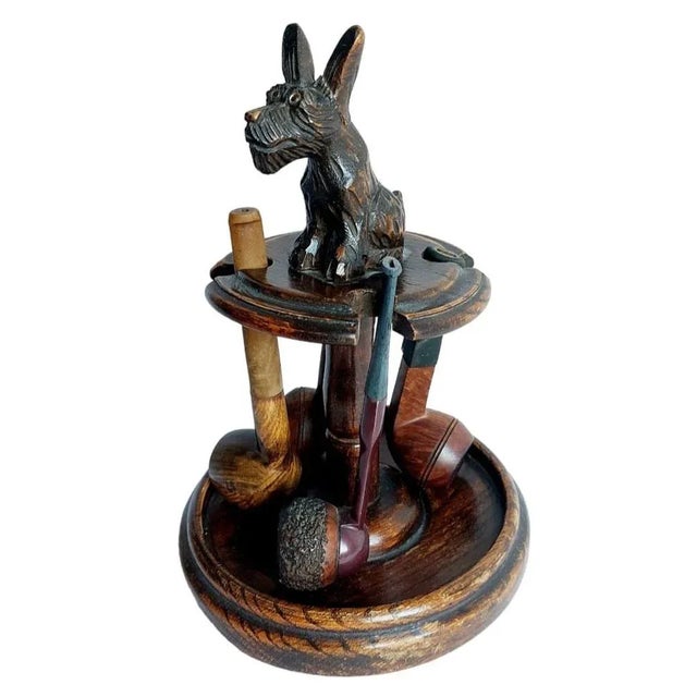Tobacco Pipe Stand with Scotty Dog For Sale - Image 5 of 5