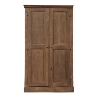 Parisian Oak Wardrobe, 1950s For Sale