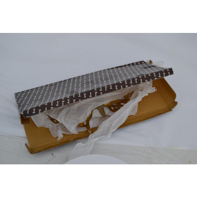 Brass 1970s Brass Butterfly Wall Decor- Set of 3 For Sale - Image 8 of 13