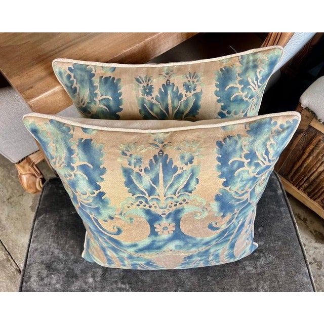 Melissa Levinson Renaissance Pillows by Mariano Fortuny, Italian Design, 1940s For Sale - Image 4 of 6