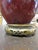 Vintage Large Chinese Oxblood Glazed Vase Table Lamp With Giltwood Base For Sale - Image 4 of 4