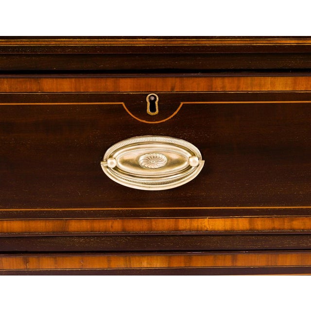 Antique 18th Century George III Flame Mahogany Breakfront Wardrobe, 1780s For Sale - Image 6 of 15