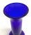 Mid-Century Modern Vintage Glass Cobalt Blue Bulb Style Flower Vase For Sale - Image 3 of 8