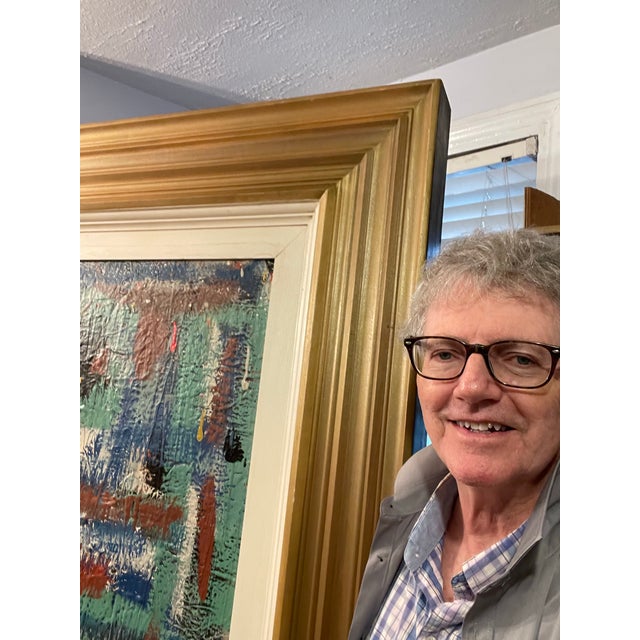 Asparagus Hello” by John Frates, Huge, McM, Abstract, Multi-Direction, Unframed Is 48x60x1 1/2 In., #1713, 2 Frame Choices Add $1,000. Obo, Plus Extra Shipping For Sale - Image 8 of 12